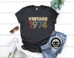 Vintage 1974 – 45th Birthday Tshirt