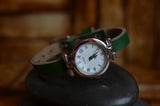 Womens Leather Watch, Green Leather Watch, Ladies Watch, Leather Watch, Birthday Gift