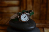 Womens Leather Watch, Green Leather Watch, Ladies Watch, Leather Watch, Birthday Gift