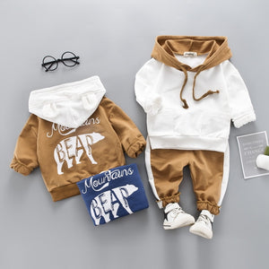 Children Clothing 2019 Autumn Winter Toddler Boy Clothes Hooded+Pant Outfit Kids Clothes Suit For Boys Clothing