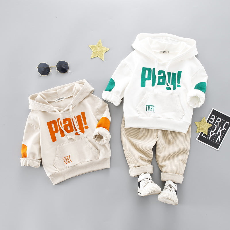 Children Clothing 2019 Autumn Winter Toddler Boy Clothes Hooded+Pant Outfit Kids Clothes Suit For Boys Clothing