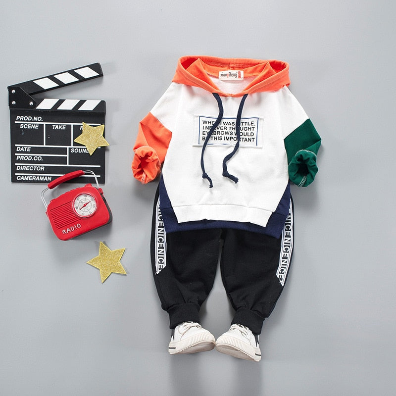 Children Clothing 2019 Autumn Winter Toddler Boy Clothes Hooded+Pant Outfit Kids Clothes Suit For Boys Clothing