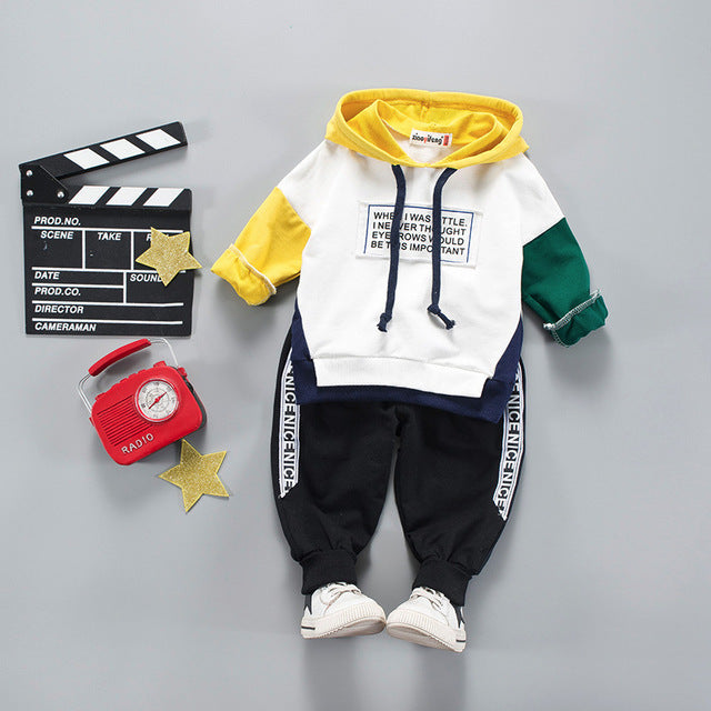 Children Clothing 2019 Autumn Winter Toddler Boy Clothes Hooded+Pant Outfit Kids Clothes Suit For Boys Clothing