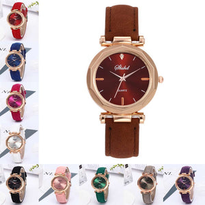 Luxury fashion Women watches bracelet casual Watch Women's  Leather Analog Quartz