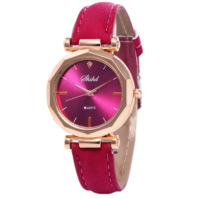 Luxury fashion Women watches bracelet casual Watch Women's  Leather Analog Quartz