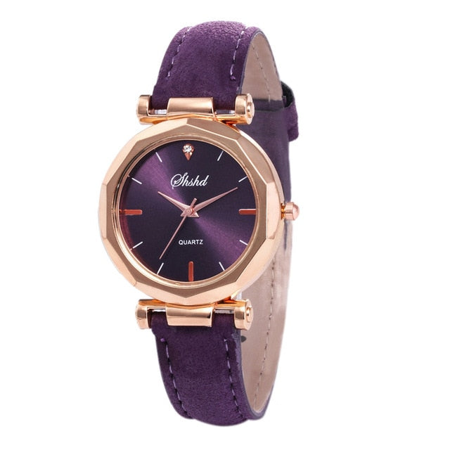 Luxury fashion Women watches bracelet casual Watch Women's  Leather Analog Quartz