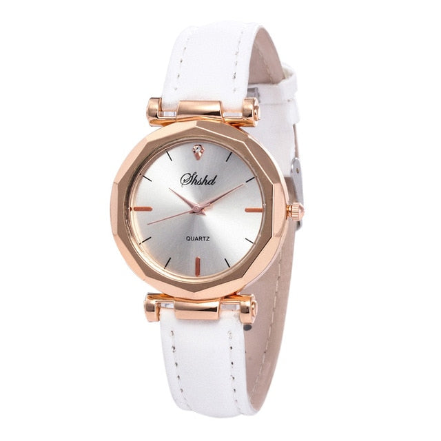Luxury fashion Women watches bracelet casual Watch Women's  Leather Analog Quartz