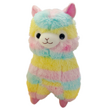 Soft Cotton Rainbow Alpaca Stuffed Plush Toy Doll Rainbow Horse Lama Animals Toys For Children Birthday Christmas Gifts