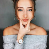 New Fashion Simple Women Watches Ladies Casual Leather Quartz Watch Female Clock