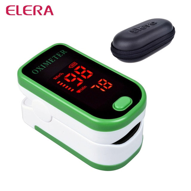 New!! Finger Pulse Oximeter With Case Fingertip Oximetro de pulso de dedo LED Pulse Oximeters