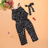 New Fashion Summer Kids Girls Clothing Sets Cotton Sleeveless Clothes Sets Outfits Children Suits