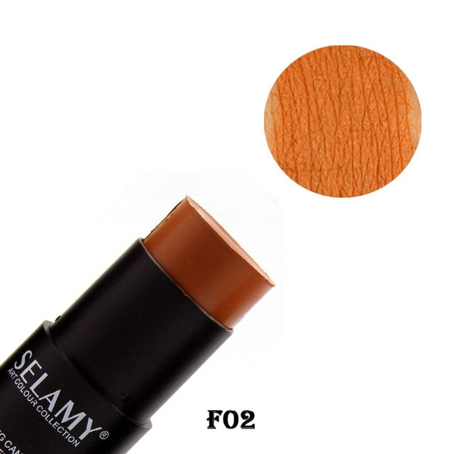 1pcs Foundation Makeup Full Cover Contour Face Concealer Base Primer Moisturizer Stick