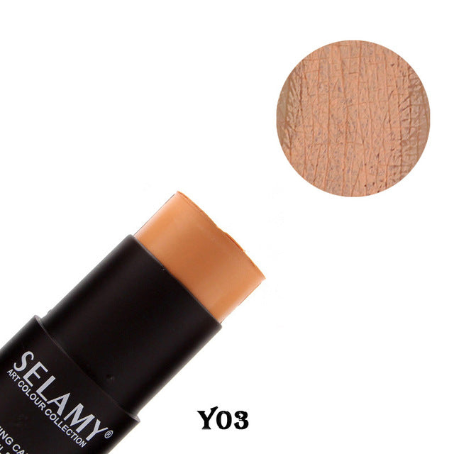 1pcs Foundation Makeup Full Cover Contour Face Concealer Base Primer Moisturizer Stick