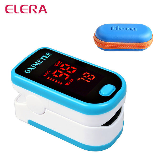 New!! Finger Pulse Oximeter With Case Fingertip Oximetro de pulso de dedo LED Pulse Oximeters