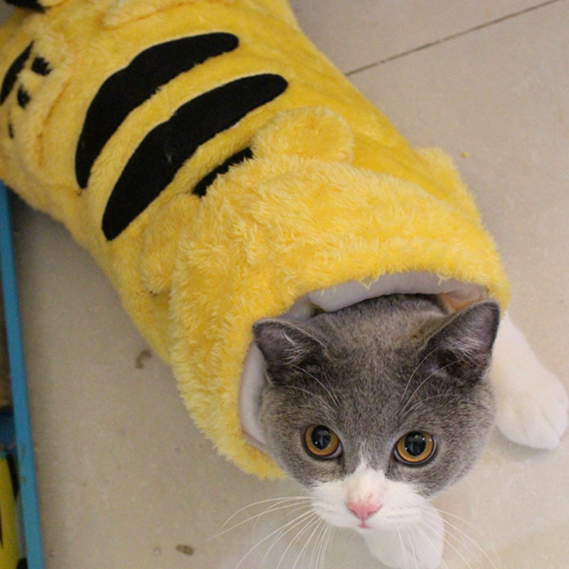 Pet Winter Warm Jacket, Tiger Costume for Cats and Kittens