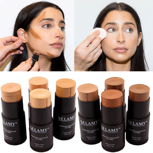 1pcs Foundation Makeup Full Cover Contour Face Concealer Base Primer Moisturizer Stick