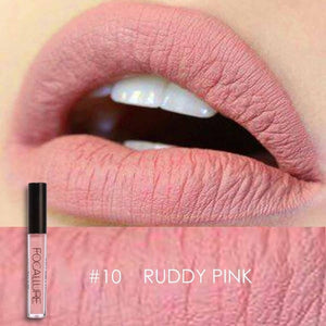 FOCALLURE Matte Lipgloss Sexy Liquid Lip Gloss Matte Long Lasting Waterproof Cosmetic Beauty Keep 24 Hours Makeup lipgloss