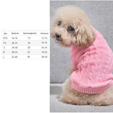 Pet Dog Cat Clothing Winter Autumn Warm Cat Knitted Sweater Jumper Puppy Pug Coat Clothes