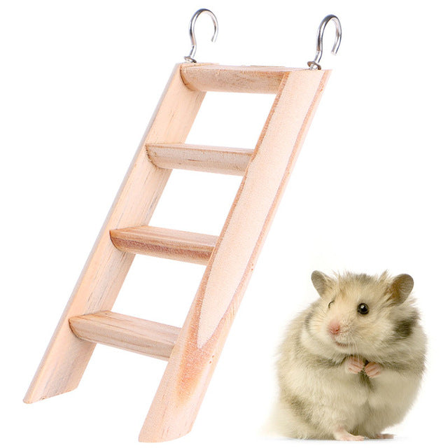 2019 Hamster Wooden Toy Set Tube Tunnel Cage Seesaw House rainbow swing Small Animals Pets