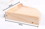 2019 Hamster Wooden Toy Set Tube Tunnel Cage Seesaw House rainbow swing Small Animals Pets