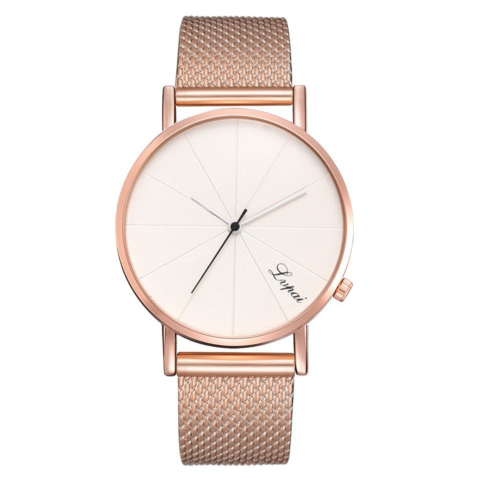 Women's Watch Famous Brand Minimalist silicone Mesh Simple Watch Women Waterproof wrist watches