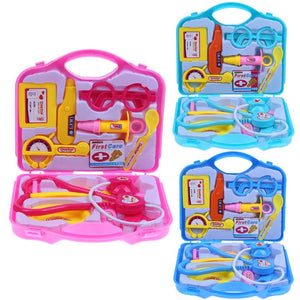 15 Pieces/Set Children Pretend Play Doctor Nurse Toy Set Portable Suitcase Medical Kit Kids Educational Role Play