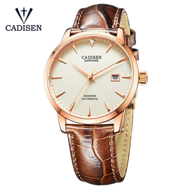 CADISEN Men Watch 2019 Hot Wrist Brand Luxury Famous Male Clock Automatic Watch Real diamonds Watch Relogio Masculino