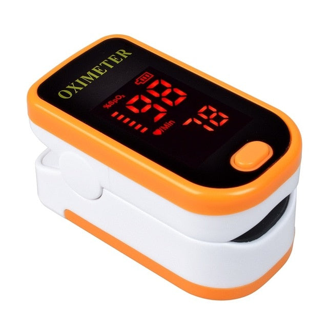 New!! Finger Pulse Oximeter With Case Fingertip Oximetro de pulso de dedo LED Pulse Oximeters