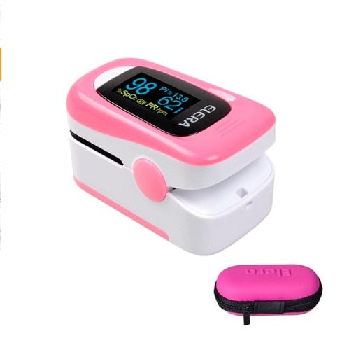 New!! Finger Pulse Oximeter With Case Fingertip Oximetro de pulso de dedo LED Pulse Oximeters