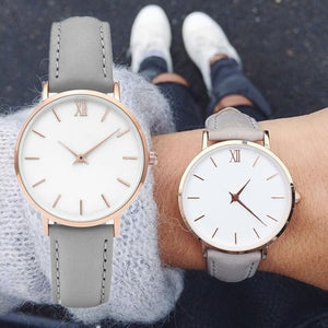 New Fashion Simple Women Watches Ladies Casual Leather Quartz Watch Female Clock