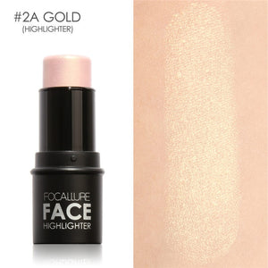 Focallure Face Highlighter&Bronzer Stick Shimmer Powder Creamy Waterproof Concealer Glitter face contour face