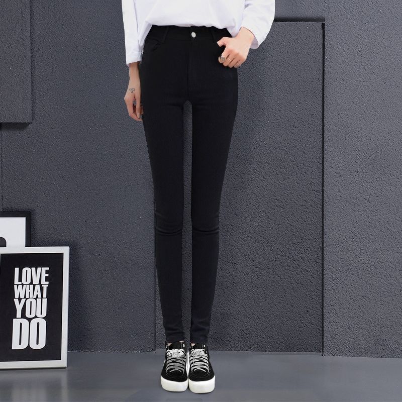 2019 New High Elastic Skinny Pencil Jeans Stretch Black Jeans Spring Vintage Autumn Denim Spring Pants Jeans