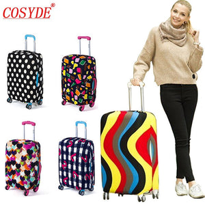 Colorful Travel Luggage Cover Protective Suitcase Cover Trolley Case AccessoriesDust Cover For 18 To 30 Inch Bag