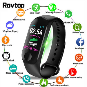 M3 Plus Smart Bracelet Heart Rate Blood Pressure Health Waterproof Smart Watch M3 Pro Bluetooth Watch