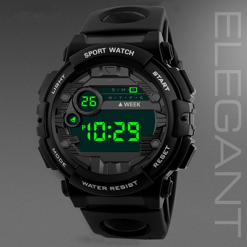 Luxury Mens Digital LED Watch Date Sport Men Outdoor Electronic Watch Quartz Watch Outdoor Hiking Sport Best Gift