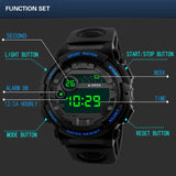 Luxury Mens Digital LED Watch Date Sport Men Outdoor Electronic Watch Quartz Watch Outdoor Hiking Sport Best Gift