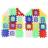 24pcs Building Blocks Kid House Building Blocks Construction Developmental Toy Set 3D Bricks Toy Construction Bricks GYH