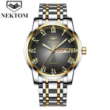 NEKTOM 2019 new hot luxury watch fashion waterproof stainless steel watch quartz men's watch