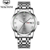 NEKTOM 2019 new hot luxury watch fashion waterproof stainless steel watch quartz men's watch