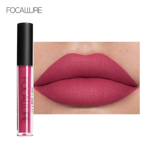 FOCALLURE Matte Lipgloss Sexy Liquid Lip Gloss Matte Long Lasting Waterproof Cosmetic Beauty Keep 24 Hours Makeup lipgloss